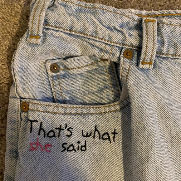 The Office hand embroidered jeans - Picture 2 of 6